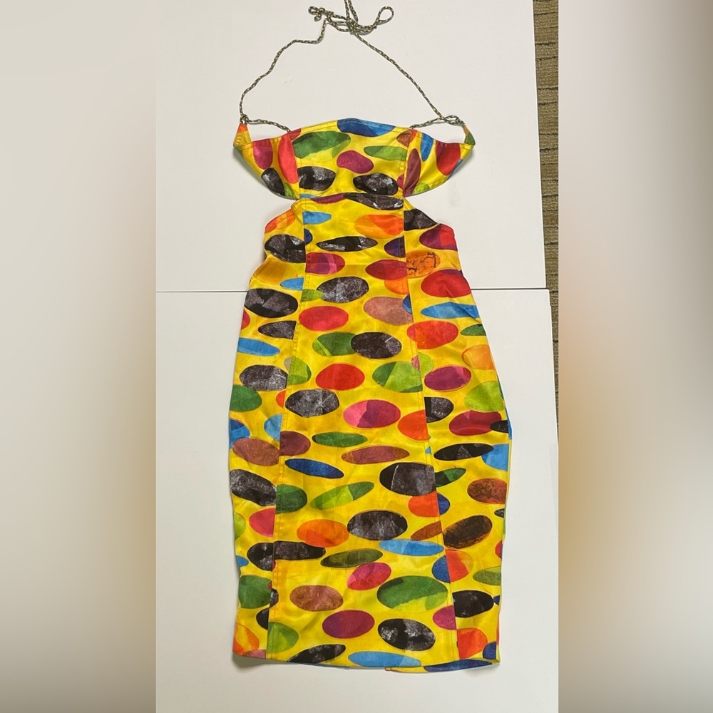 Todd Oldham Vintage Vibrant Strapless Dress